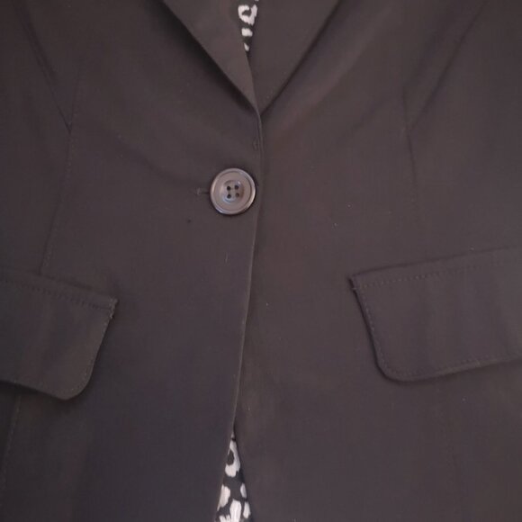 NWT Eclipse Ladies Size Medium Black Fitted Fully Lined Blazer - Picture 5 of 11